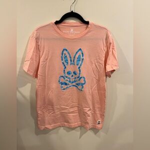 Psycho Bunny Coral and Blue Shirt Size 5
